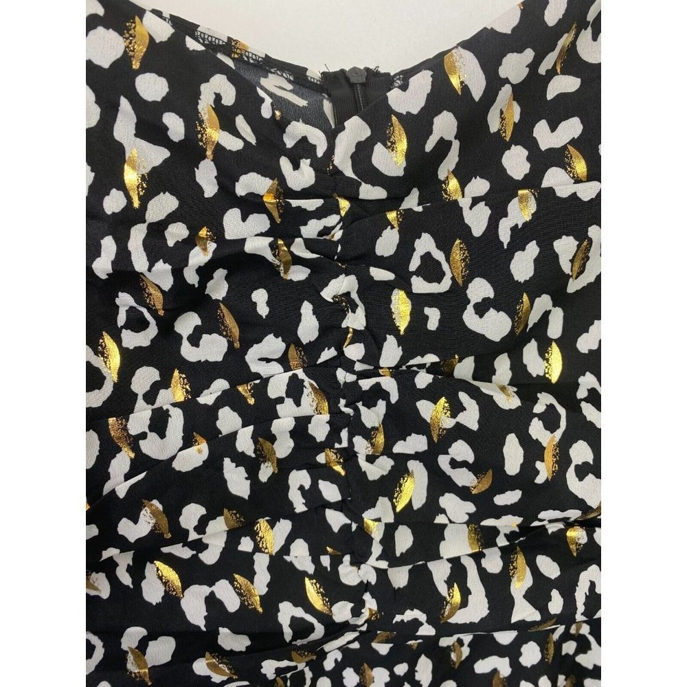 Boohoo Size 18 Women's Dress Cocktail Party Animal Print Knee Length - Picture 4 of 8